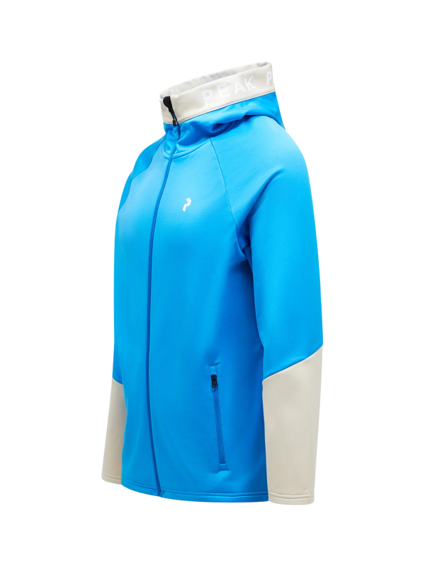 Bluza Peak Performance męska Rider Zip Hood niebieska