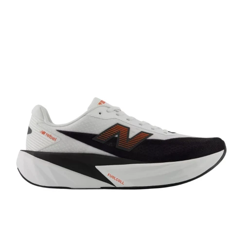 Buty biegowe męskie New Balance FuelCell Rebel v5 white/neo flame