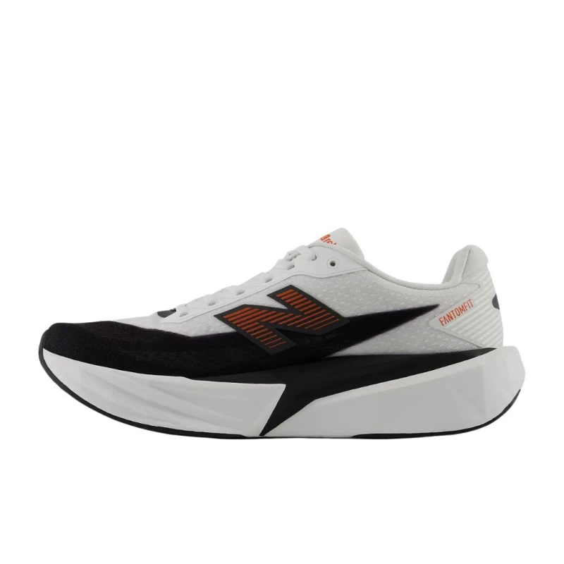 Buty biegowe męskie New Balance FuelCell Rebel v5 white/neo flame