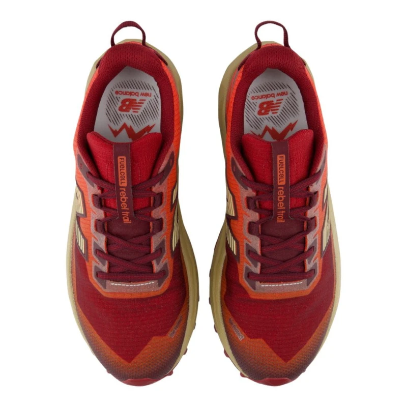 Buty biegowe męskie New Balance FuelCell Rebel Trail maple/neo flame