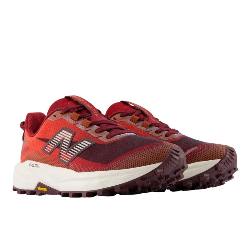 Buty biegowe damskie New Balance FuelCell Rebel Trail podium red/neo flame