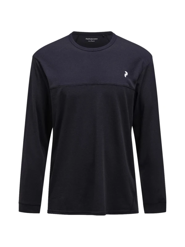 Koszulka męska Peak Performance Trail Wool Blend LS black
