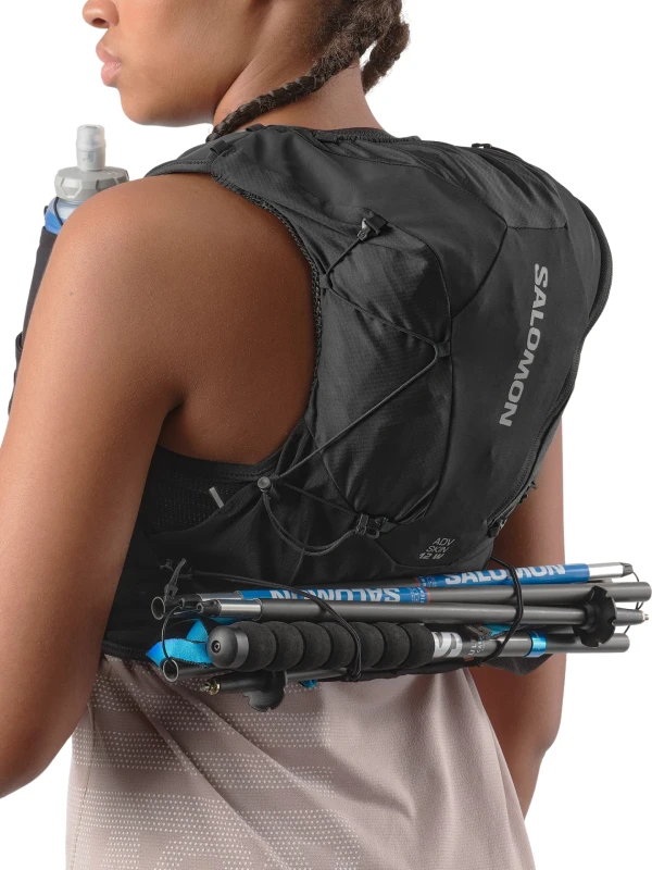 Kamizelka do biegania damska Salomon Advance Skin 12 Set black/asphalt