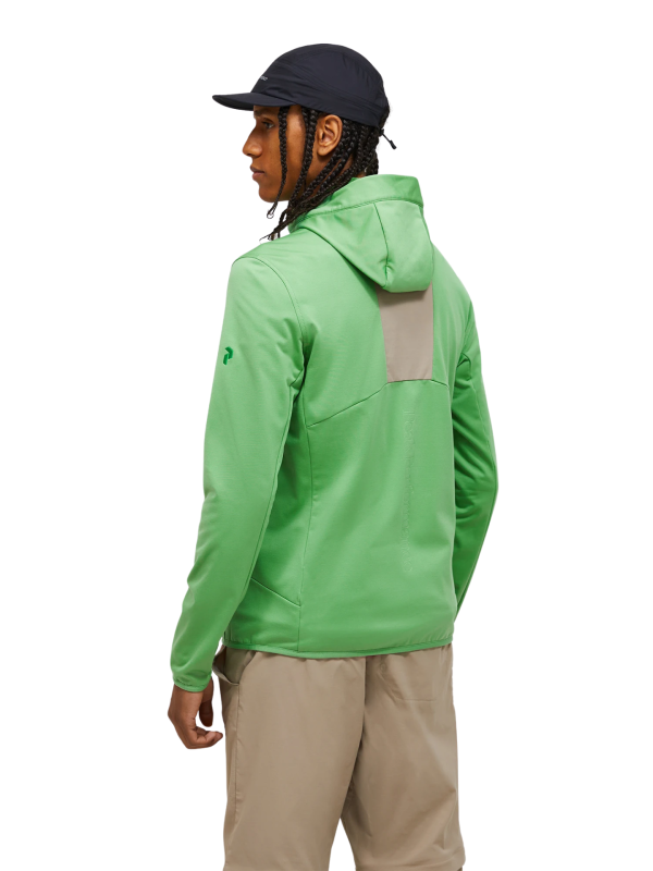 Bluza Peak Performance męska Utility Light Zip Hood zielona