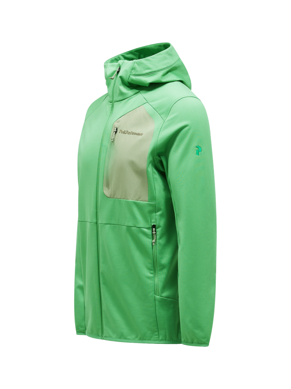 Bluza Peak Performance męska Utility Light Zip Hood zielona