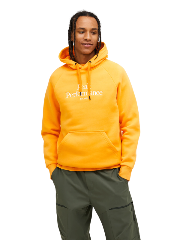 Bluza Peak Performance męska Original Hood pomarańczowa
