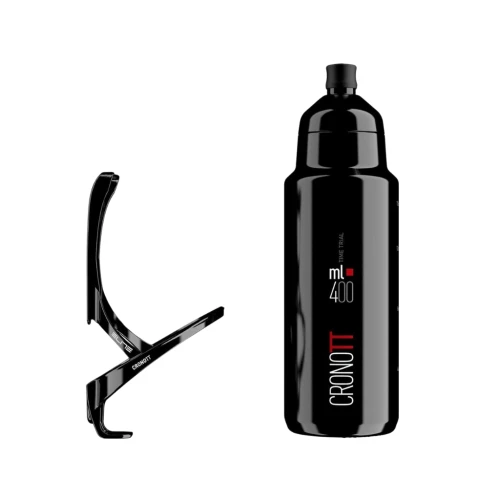 Zestaw koszyk rowerowy i bidon ELITE Bottle & Cage Kit crono tt carbon 400ml