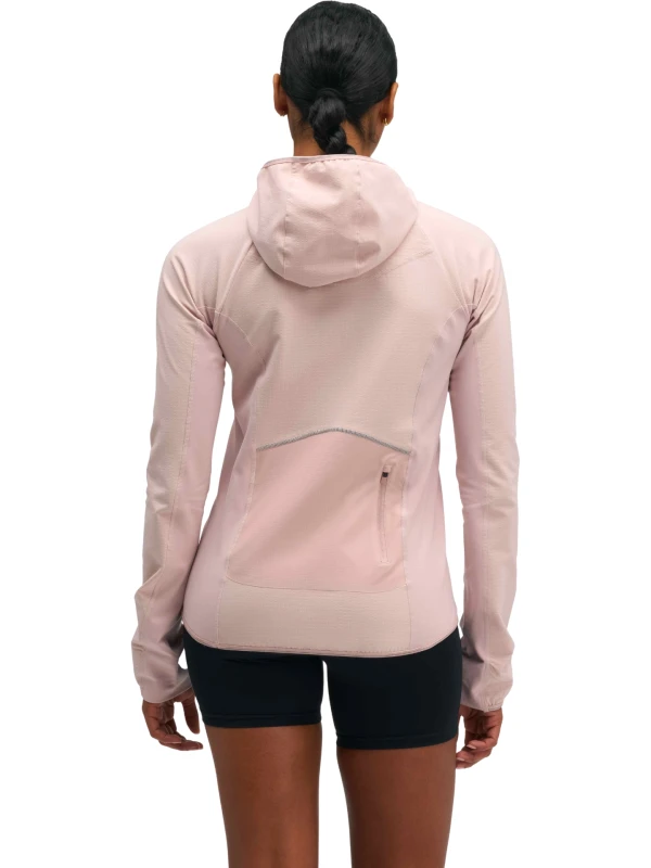 Kurtka damska HOKA SkyGlow Half-Zip pebble grey