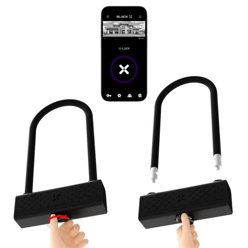 Zapięcie rowerowe BLACK X Titan Smart RockSolid U-Lock black