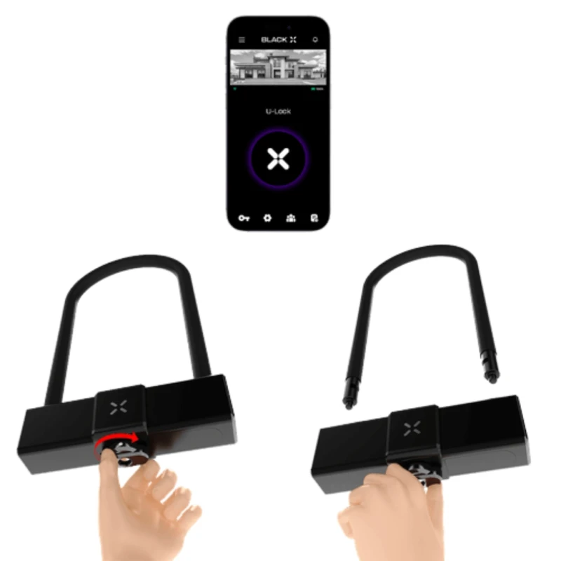 Zapięcie rowerowe BLACK X Titan Smart U-Lock LS black