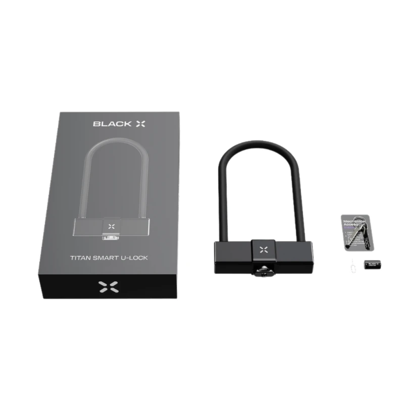 Zapięcie rowerowe BLACK X Titan Smart U-Lock STD black