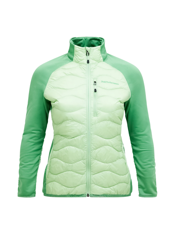 Kurtka Peak Performance puchowa damska Helium Down Hybrid Jacket zielona
