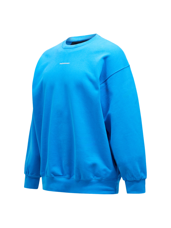 Bluza Peak Performance męska Original Terry Crew niebieska