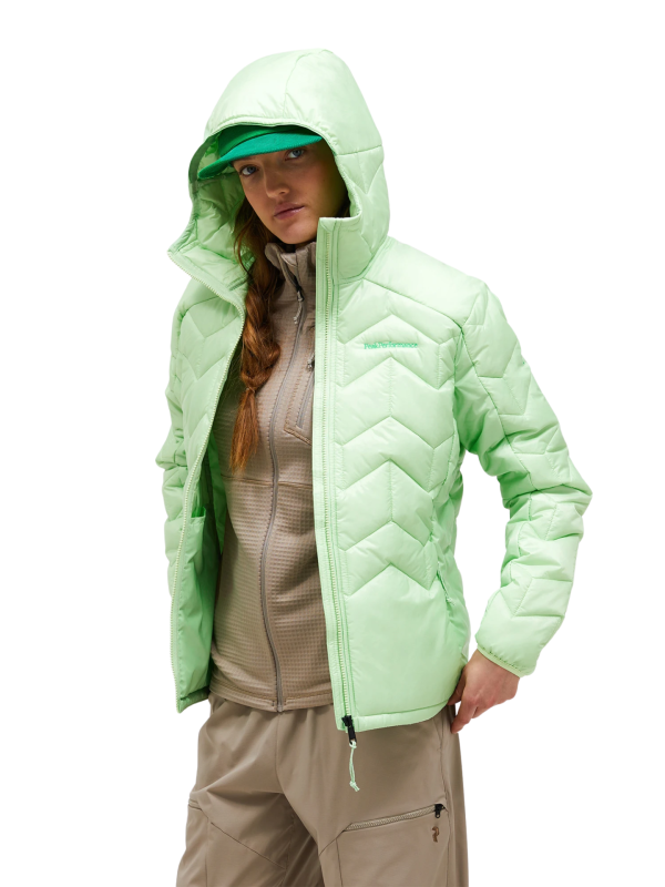 Kurtka Peak Performance damska Elevate Liner Hood Jacket zielona