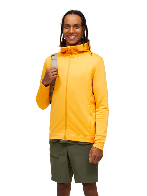 Bluza Peak Performance męska Rider Tech Zip Hood pomarańczowa