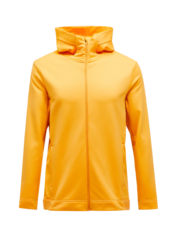 Bluza Peak Performance męska Rider Tech Zip Hood pomarańczowa