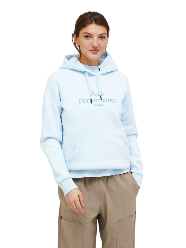 Bluza Peak Performance damska Original Hood niebieska