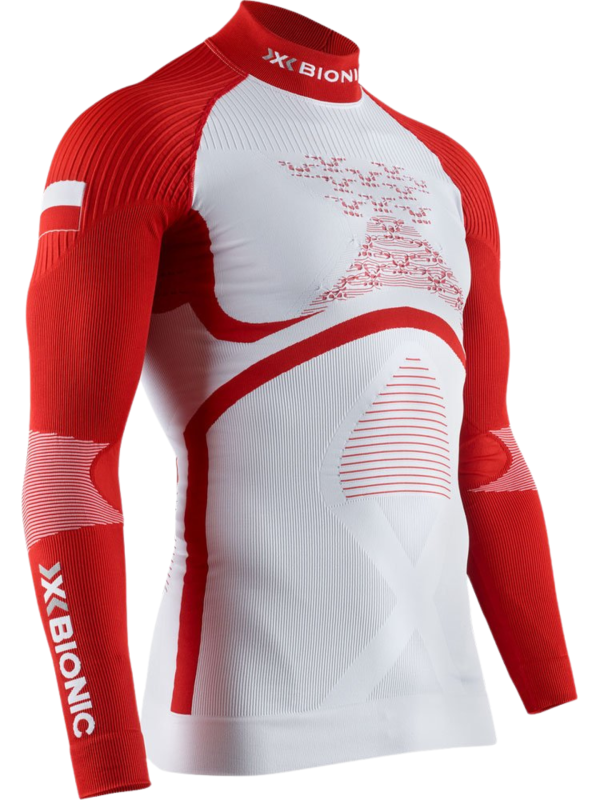 Koszulka termoaktywna z półgolfem X-Bionic Energy Accumulator 4.0 Patriot Poland