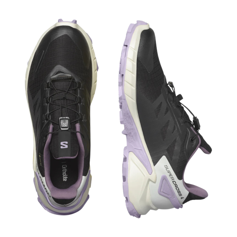 Buty damskie Salomon SuperCross 4 GTX W czarno fioletowe