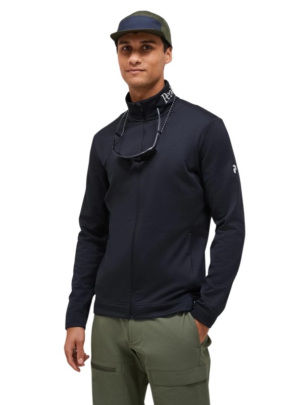 Bluza Peak Performance męska Rider Tech Zip Jacket czarna