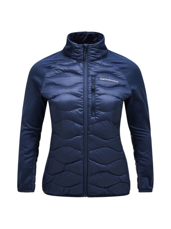 Kurtka Peak Performance damska Helium Down Hybrid Jacket granatowa