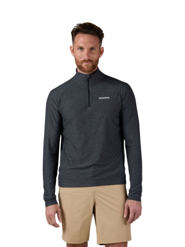 Koszulka męska Rossignol Westweg Half-Zip czarna