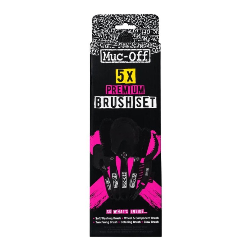 Zestaw 5 szczotek Muc-Off Premium Brush Set