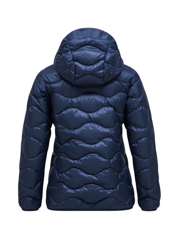 Kurtka Peak Performance puchowa damska Helium Down Hood Jacket granatowa
