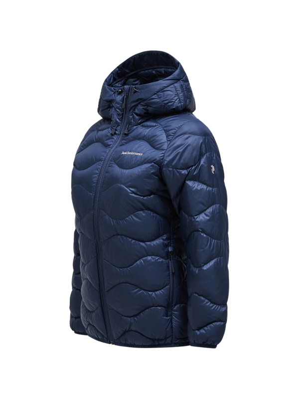 Kurtka Peak Performance puchowa damska Helium Down Hood Jacket granatowa