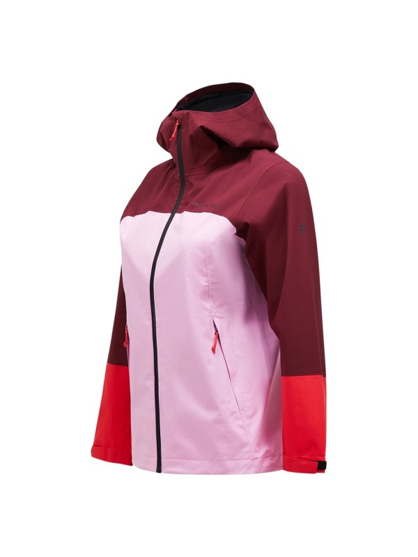 Kurtka Peak Performance damska Trail HIPE® 2.5L Shell różowa