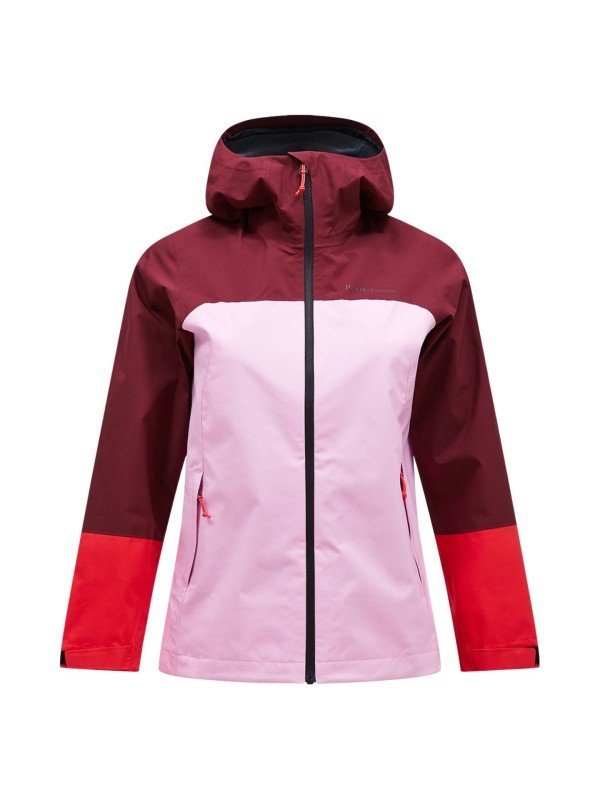 Kurtka Peak Performance damska Trail HIPE® 2.5L Shell różowa