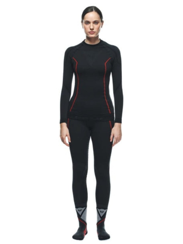 Koszulka Termoaktywna Dainese damska Thermo Ls Wmn czarno-czerwona