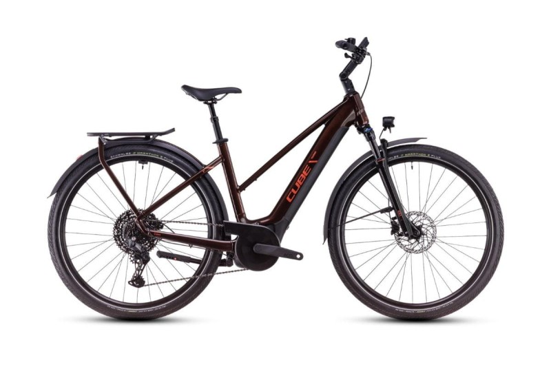 Rower elektryczny Cube Touring Hybrid Pro 625 Trapeze cinnamon´n´orange