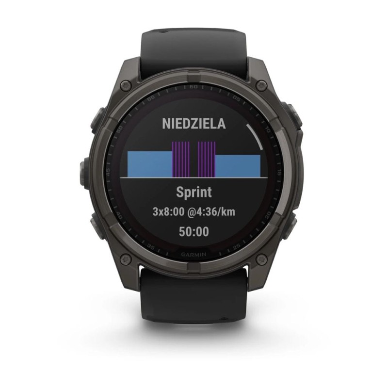 Zegarek Garmin fenix® 8 - 51 mm - Solar - Pebble grey