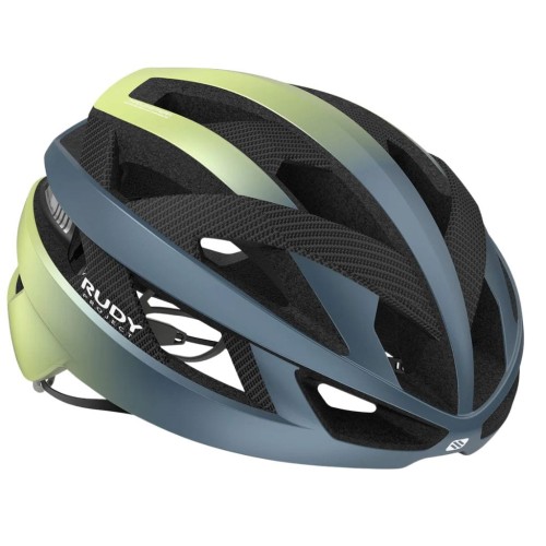 Kask rowerowy Rudy Project Rebel Blue Avio/Apple Green Metal Matte