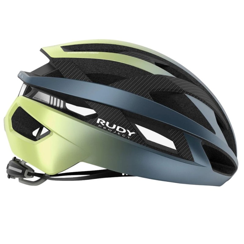 Kask rowerowy Rudy Project Rebel Blue Avio/Apple Green Metal Matte