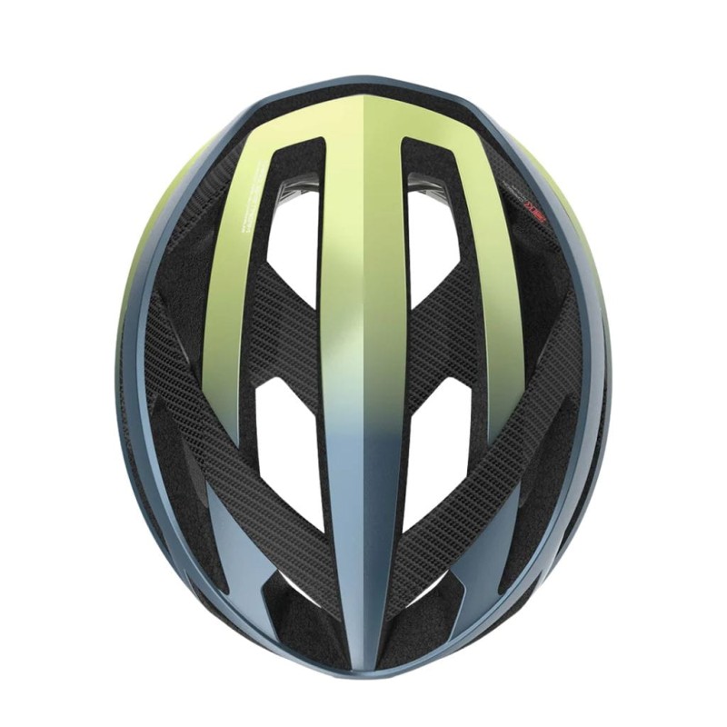 Kask rowerowy Rudy Project Rebel Blue Avio/Apple Green Metal Matte