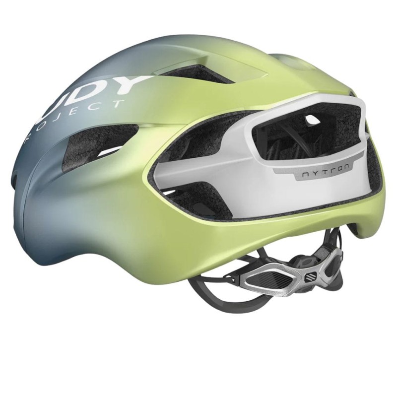 Kask rowerowy Rudy Project Nytron Blue Avio/Apple Green Metal Matte