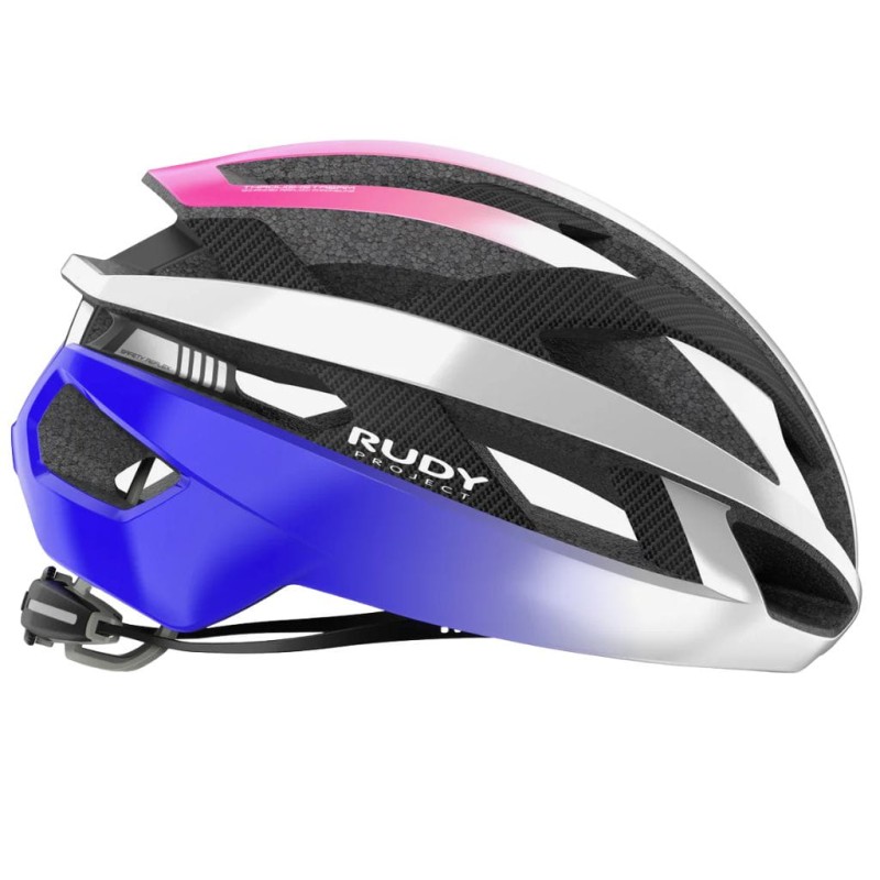 Kask rowerowy Rudy Project Rebel Pearl Metal/Pink/Cyber Blue Shiny
