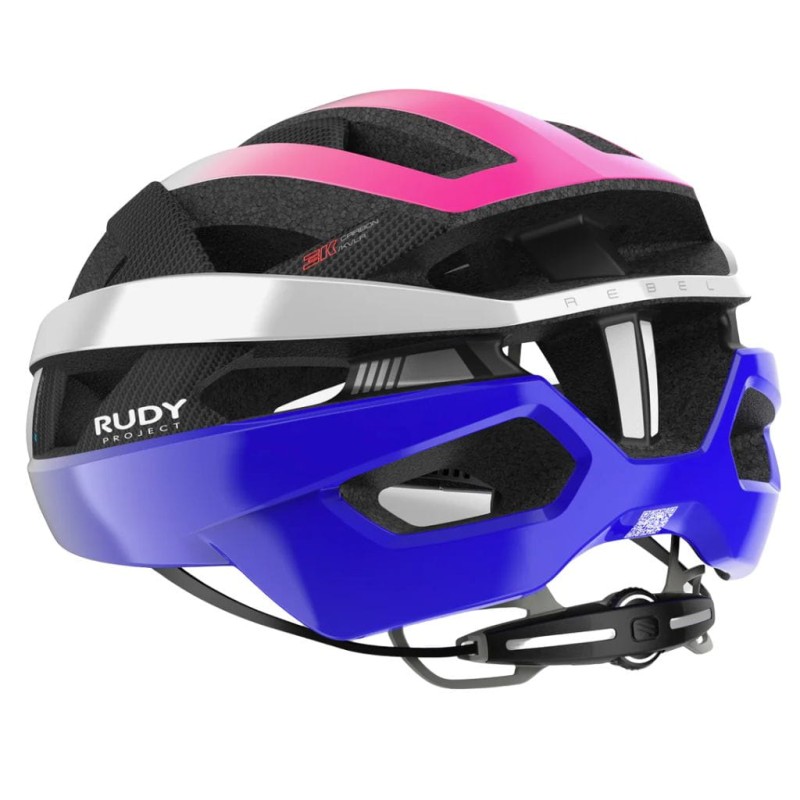 Kask rowerowy Rudy Project Rebel Pearl Metal/Pink/Cyber Blue Shiny