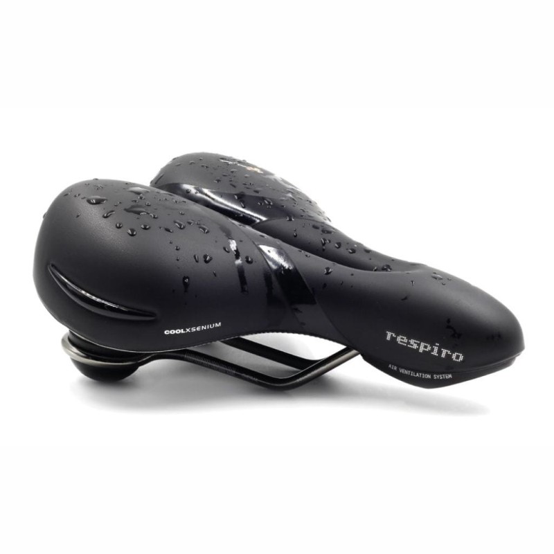 Siodełko rowerowe Selle Royal Respiro Soft Relaxed Stracciatella black