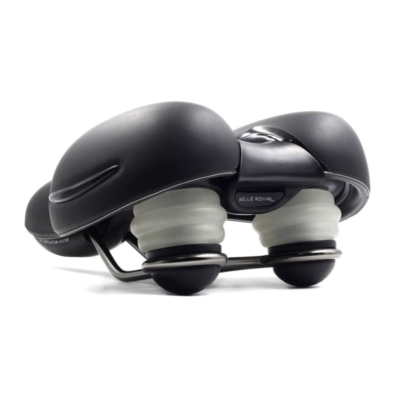 Siodełko rowerowe Selle Royal Respiro Soft Relaxed Stracciatella black