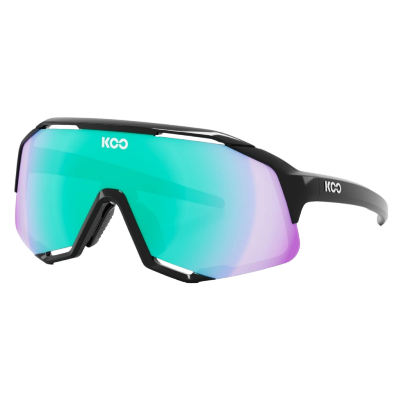 Okulary rowerowe Koo Demos Black / Green Mirror