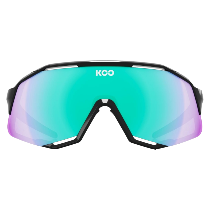 Okulary rowerowe Koo Demos Black / Green Mirror