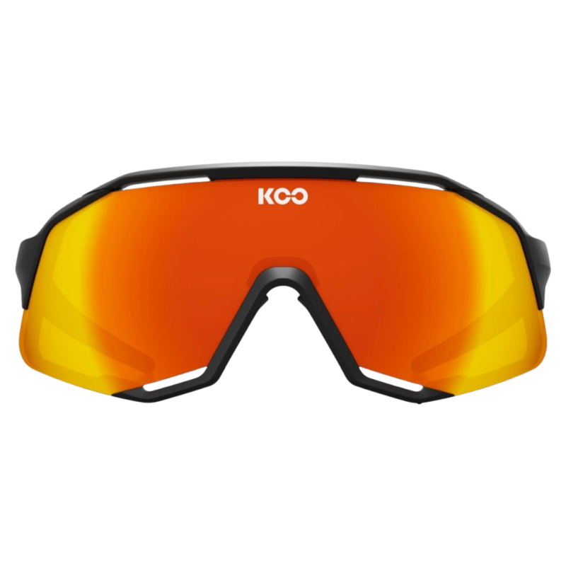 Okulary rowerowe Koo Demos Black Matt / Red Mirror