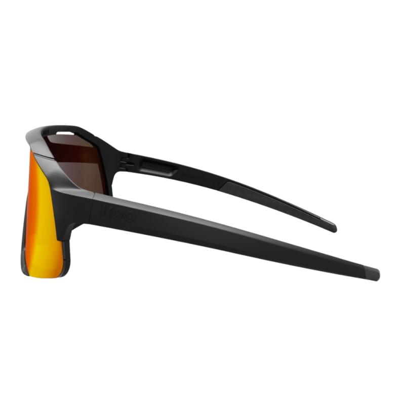 Okulary rowerowe Koo Demos Black Matt / Red Mirror