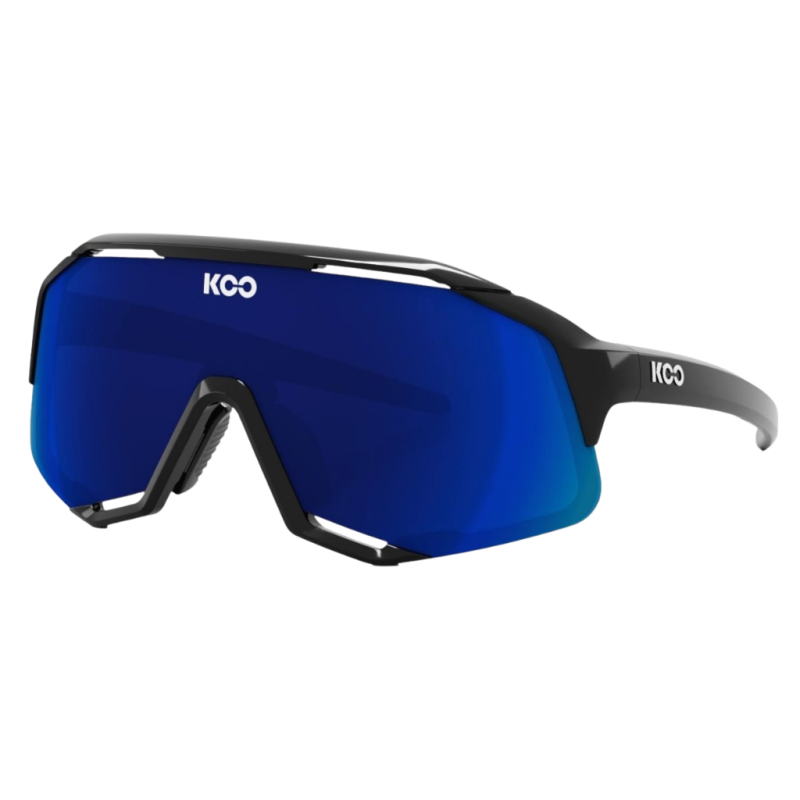Okulary rowerowe Koo Demos Black Blue / Blue Sky Mirror