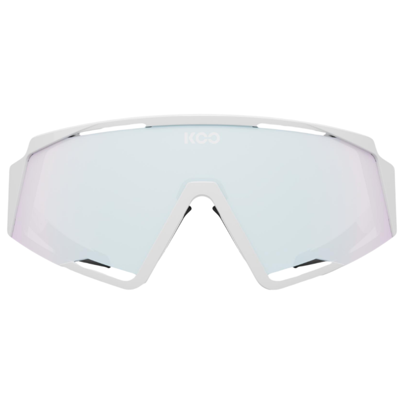 Okulary rowerowe Koo Spectro White / Photochromic Turquoise Mirror