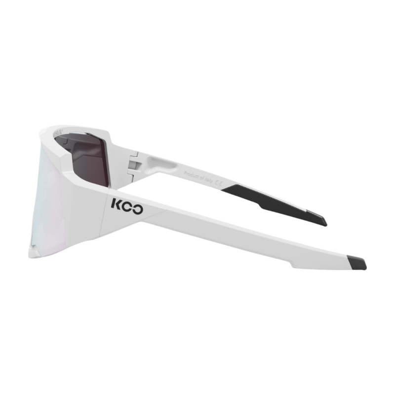 Okulary rowerowe Koo Spectro White / Photochromic Turquoise Mirror