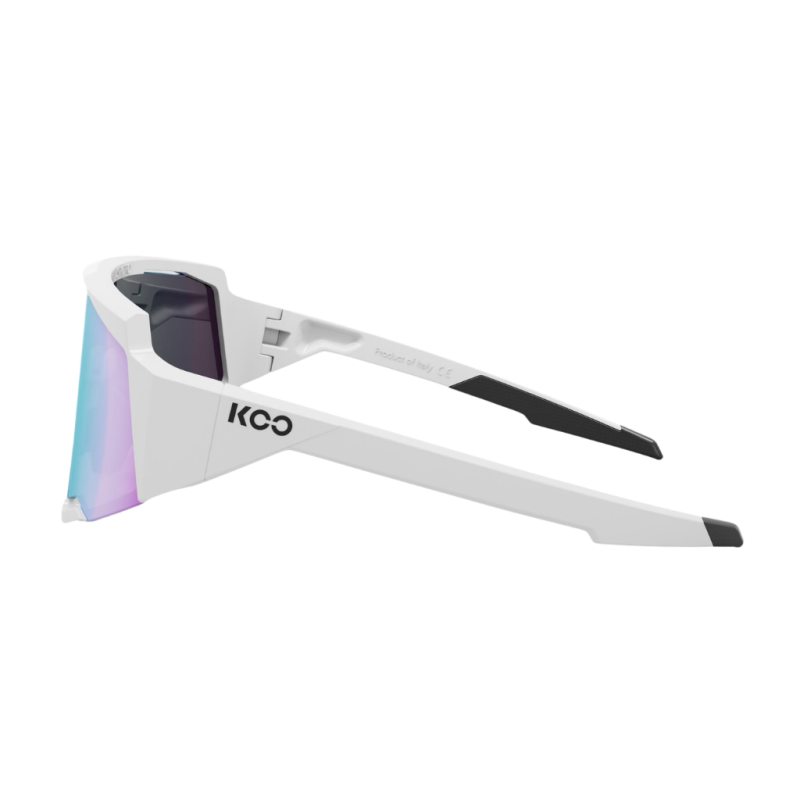Okulary rowerowe Koo Spectro White / Photochromic Turquoise Mirror